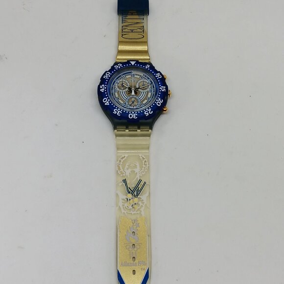 VINTAGE 1995 Swatch Scuba 200 SBZ102 "Nikiphoros" 38mm Swiss Made Watch NOS - Picture 6 of 11